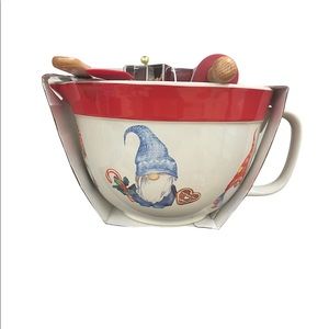 Gnome For The Holidays Baking Set Bowl Cookie Cutter Christmas Teacher Host Gift
